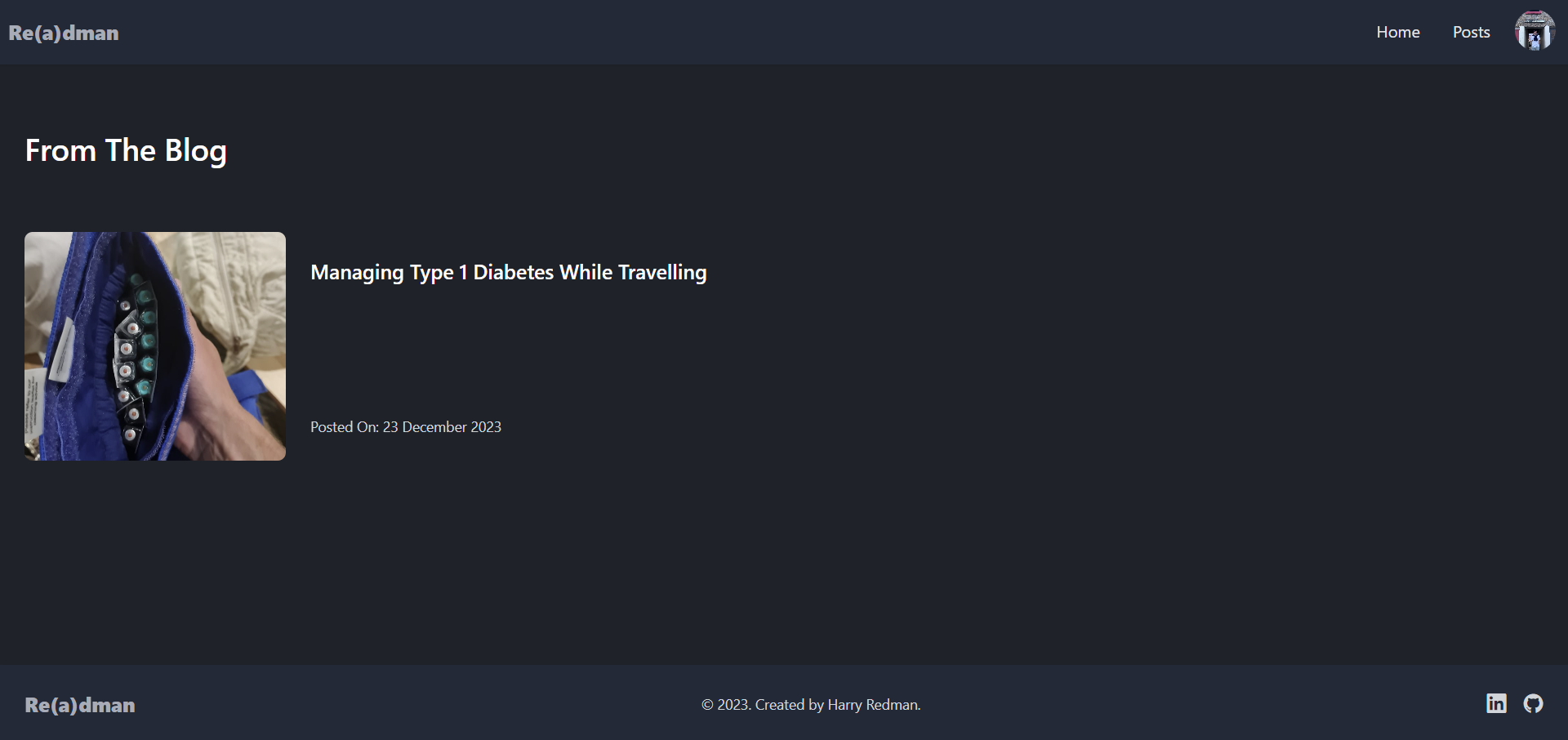 Screenshot of all existing public posts